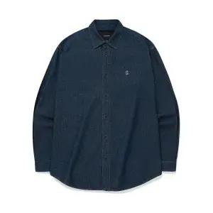 COVERNAT 세미 오버핏 워싱 데님 셔츠 인디고 CO2403SH03IN 1503129