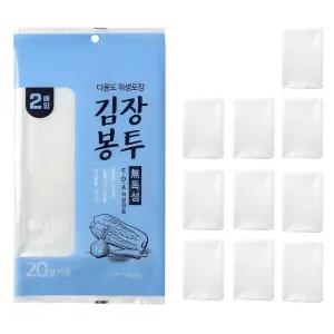 두꺼운 국산 투명비닐 김장봉투 특대 개별포장 10매/절임용/절임/포기/김장/봉투/대형/비닐/투명/고추/김장