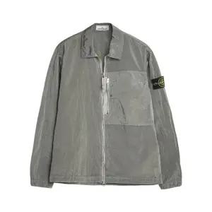 [밀라코/당일] 스톤아일랜드 나일론 메탈 레귤러핏 오버셔츠 펄그레이 1200038 S0019 V0061