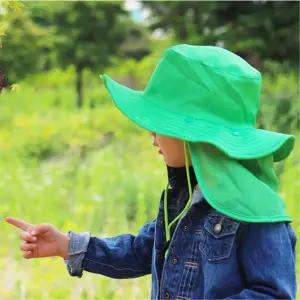 KesB 유아 숲 체험 모자 그린 1518 유치원 생태 챙모자 교육 유아동 어린이