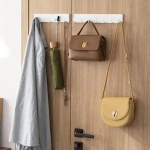 벽에 부착형 옷걸이   무타공 옷 앞치마 후크 멀티 걸이 부착 가방 모자 벽 고리 샤워볼 붙이는 못대신