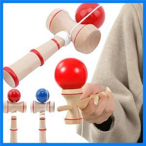 2 가지 색상 사용 가능 나무 켄다마 일본 전통 공 게임 클래식 손 유연성 훈련 공 스포츠 실내 공 게임