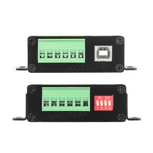 벽/레일 장착용 산업용 절연 컨버터 USB TO 4CH RS485(B) UART CH344L