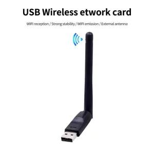 150Mbps MT7601 무선 네트워크 카드 미니 USB WiFi 어댑터 LAN Wi-Fi 수신기 동글 안테나 802.11 b/g/n for