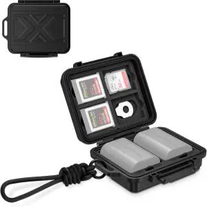JJC 휴대용 카메라 배터리 메모리 카드 보관 케이스 3개 CF Express Type-B/XQD 4개 2개 니콘 EN-EL15