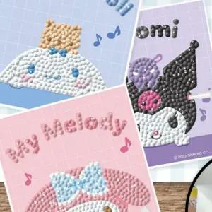 참앤코지 산리오 메모리즈 보석십자수 스티커 다이어리스티커