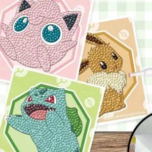 참앤코지 보석십자수 스티커 3입 포켓몬스터 취미찾기 DIY만들기