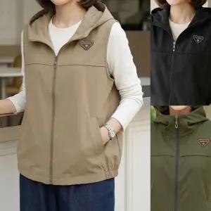 [엄마옷 로즈맘] 더심플패치나일론조끼