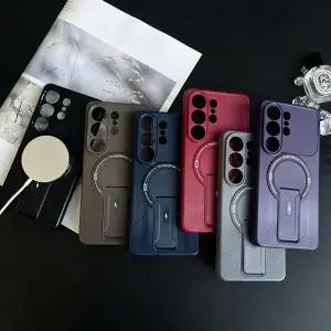 슬림 맥세이프 킥스탠드 거치대 무선충전 갤럭시 S26 S25 엣지 S24 S23 S22 플러스 울트라 FE 케이스