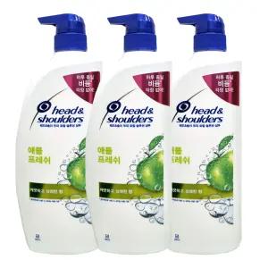 헤드앤숄더 애플프레쉬 샴푸 850ml X 3개