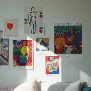 액자 앙리마티스 감성 포스터 나디아 드로잉 굿즈 A3 그림 인테리어 크사밴