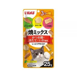 이나바 챠오 고양이 간식 어묵 야끼믹스 가다랑어포&가리비관자&오징어 [QSC-121] MNA