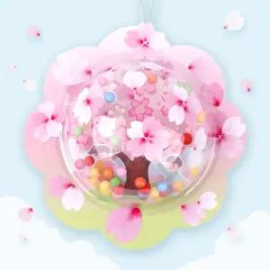 미술샘 벚꽃 날리는 풍경 만들기재료 교구재료 풍경 봄맞이 장식 스탠드 키트 봄꽃만들기