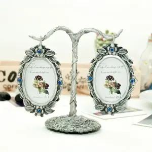 등나무 블루 사진액자거실 소형 아기 앤틱 예쁜소품 인테리어수납 탁상용 미니 예쁜 이쁜 용품 책상 심플