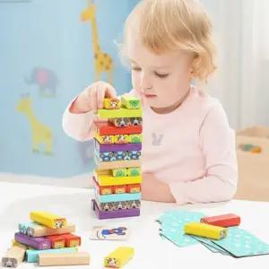 탑브라이트 애니멀 스태킹 블록 쌓기놀이 블럭빼기 도미노 나무쌓기 막대빼기 젠가 보드게임