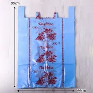 SSZ 대형 손잡이 이불 의류 비닐봉투 66X99CM 파란색 50장 매장 큰물건 배달 마트