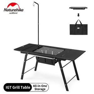 네이처하이크 IGT 접이식 그릴 테이블 스테인리스 스틸 분리형 캠핑 야외 여행 휴대용 피크닉 BBQ 세트 조