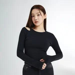 [스타필드 하남 스파오] 컷아웃 긴팔 티셔츠_SPLWE23G98