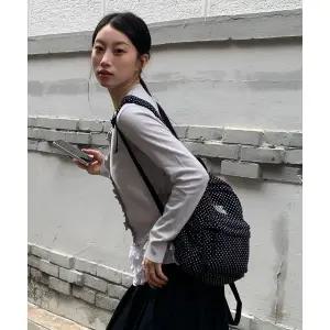 브랜드정품 CGP 스퀘어 로고 미니 패턴 백팩-블랙 131205