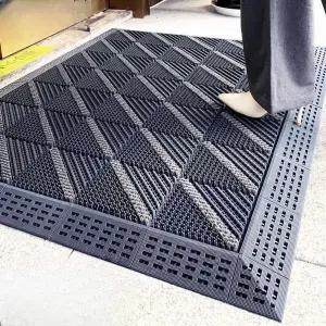 현관 출입구 발매트 업소용 신발매트 야자수 현관매트 깔판 고무매트