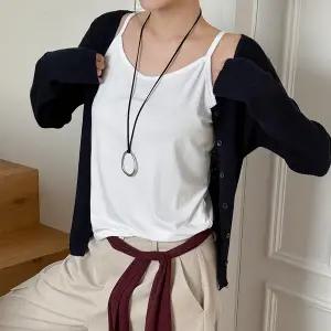 [제작/빅사이즈]이블렛 메이룬 찰랑 루즈핏 컬러 나시 제이스타일