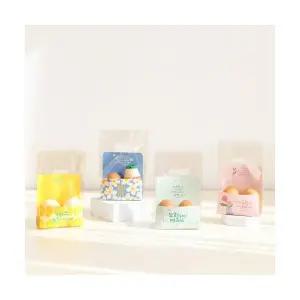 부활절계란꾸미기 부활절계란포장지 메시지손잡이비닐 디자인4종랜덤 5매1세트 부활절포장용품 부활절포장