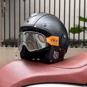 고글 바이크 세트 반모 오토바이헬멧 독일군 클래식 야외