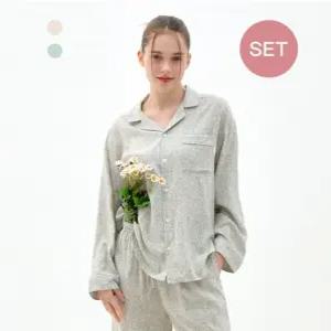 [스타필드 코엑스몰] 공용 레이온 9부 파자마 세트- 플라워 ANJS26221