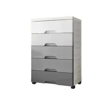 5단 서랍장 500 밀폐형 수납장 틈새 37 그레이 캐비닛 업그레이드 플라스틱 3