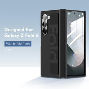 삼성 호환 갤럭시 호환 Z 폴드 6 5 7 5G 케이스용 고급  실리콘 손목 스트랩 브래킷 폰 초슬림 무광 하드