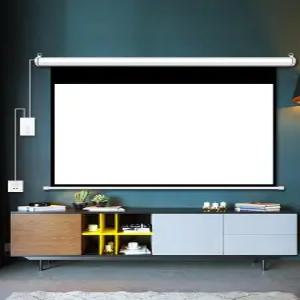 전동 스크린 200인치 대형 족자형 스크린 빔스크린 회의실 프로젝터