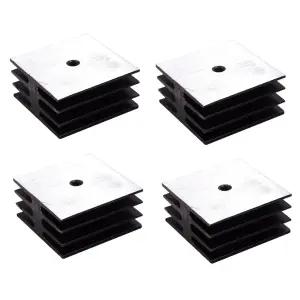 이지카고 KBPC 방열판 4피스 실버톤 브리지 정류기 35mm 냉각용 KBPC5010 KBPC2504 KBPC2510