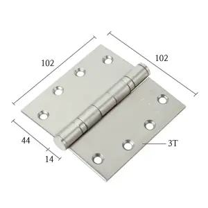 범진경첩 4040(KS) 스텐 SUS304 (1개) 방문 화장실 나비경첩 스텐 4인치