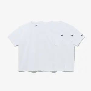 뉴에라 (스타필드 하남) 에센셜 3팩 포켓 반팔 티셔츠 화이트 / 14380975