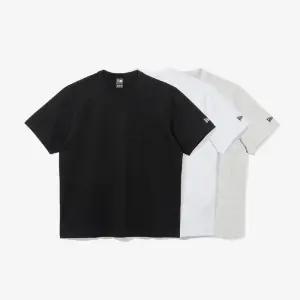 뉴에라 [스타필드 하남] LIGHTERA 에센셜 3팩 포켓 반팔 티셔츠 멀티 / 14697423