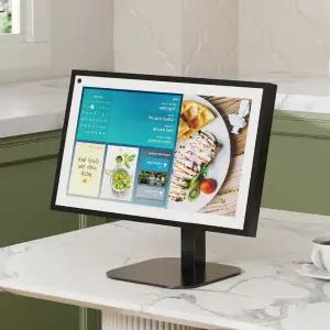 엔산마운트 PT-1 화이트 블랙 포터블 보조 포스기 모니터암 16인치 15인치 14인치 12인치 데스크 스탠드