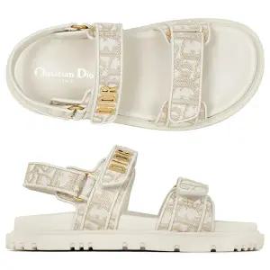 디올 26SS 화이트 골드 액트 오블리크 스트랩 샌들 KCO170OFI 62K