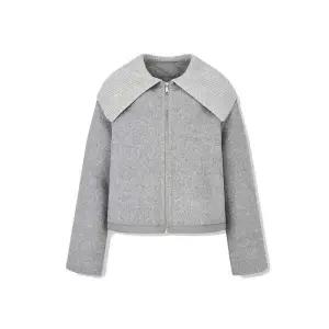 보브 백 패딩 니트 카라 자켓7125110501 국내매장판 1712337