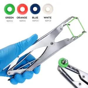 가축 돼지 염소 중성화 집게 확장 클램프 탄성 고무 링 농장 동물 무혈 꼬리 절단 플라이어