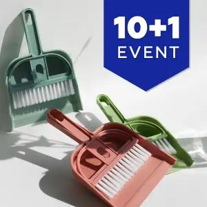 10+1 미니 빗자루 쓰레받기 세트 3컬러 어린이 청소 도구 학교 단체 행사