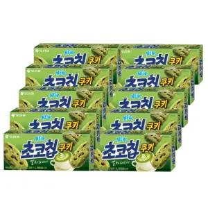 오리온 초코칩쿠키 말차라떼맛 104g x 10개