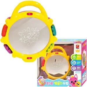 유아 핑크퐁 동요 노래 소형 LED 드럼 악기 장난감 어린이 아이선물 아동 아기