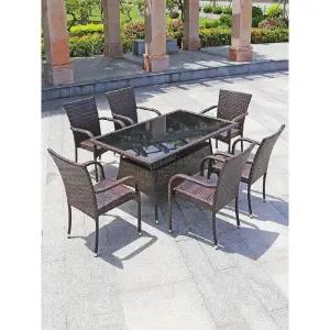 4인용 라탄테이블 테라스 카페 야외 테이블 세트 라탄 의자 야외용 펜션 발코니