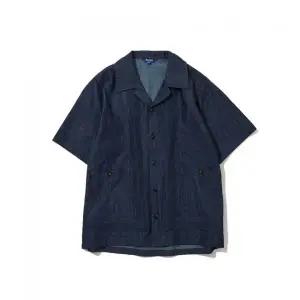 펜필드 PENFIELD 워시드 슬럽 구아야베라 반팔 셔츠 인디고FS2WR14U 479846
