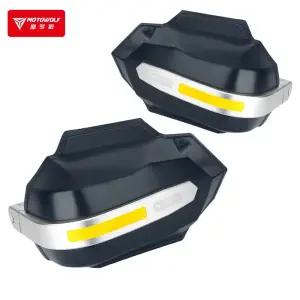 바이크 너클가드 핸들 LED조명 깜빡이 검정색 너클 조명 바 쉴드 LED