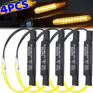 4/1개 인디케이터 로드 레지스터 12V 20W 오토바이 깜빡이등 LED 라이트 블링커 오류 수리용