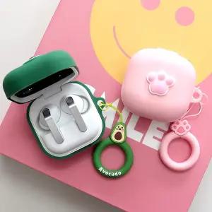 갤럭시 버즈4 2 프로 라이브 케이스 FE 커버 귀여운 실리콘 케이스 고리