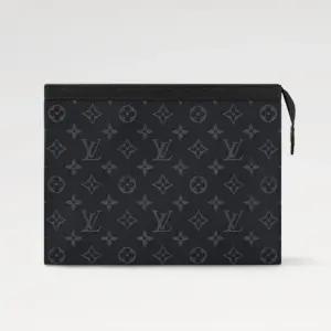 [국내백화점] 루이비통 포쉐트 보야주 MM 모노그램 이클립스 남성 클러치백 M61692