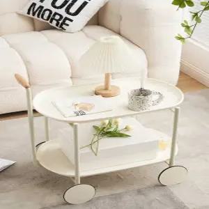 이동식수납카트 테이블형 트롤리 사이드테이블 거실 선반형 틈새수납