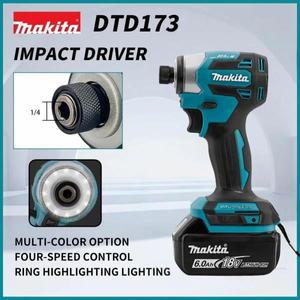마키타 DTD173 3600RPM 무선 임팩트 드라이버 180N. M 고속 임팩트 스크루드라이버 다기능 목재 드릴링 네